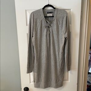 Prana Gray Sustainable Sweater Dress EUC worn once large